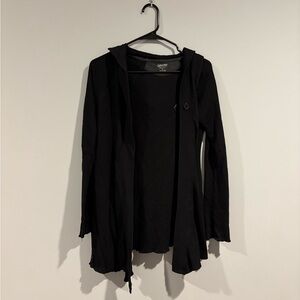 Calvin Klein Black Hooded Thermal Cardigan